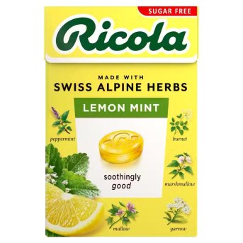 Refreshing Lemon Mint with Stevia - box Ricola 20x45g