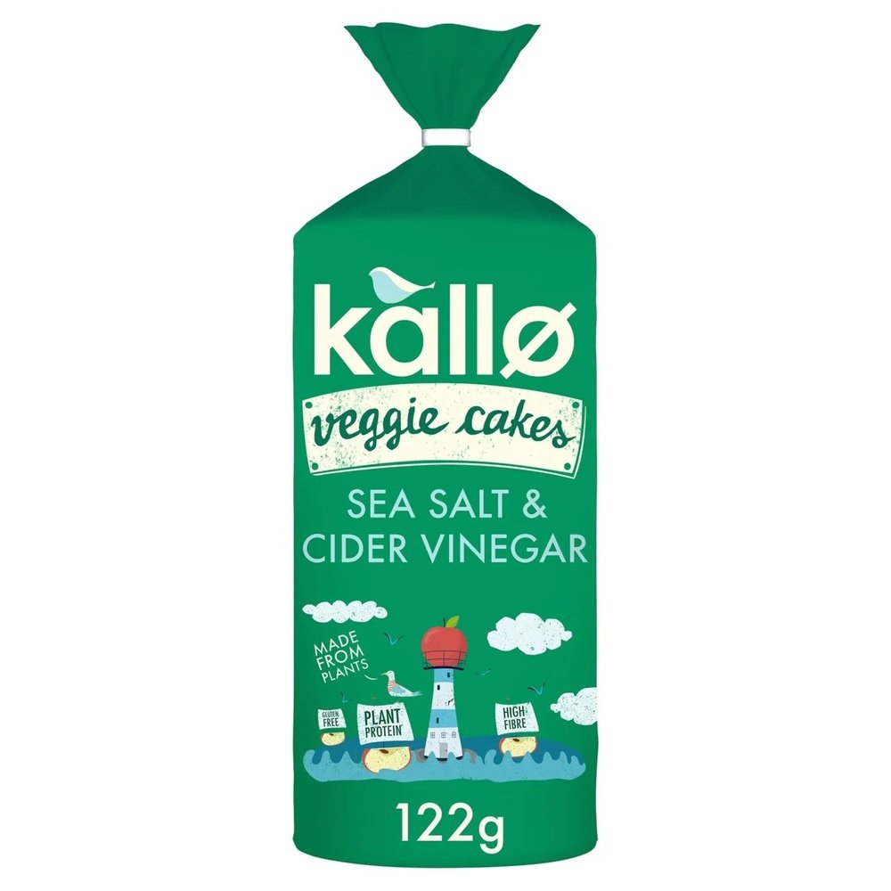 Lentil & Pea Veggie Cakes - Sea Salt & Cider Vinegar Kallo 6x122g Lentil & Pea Veggie Cakes - Sea Salt & Cider Vinegar Kallo 6x122g