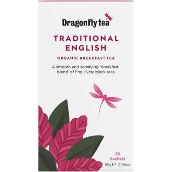 Organic Traditional English Breakfast Tea Bags Dragonfly Tea