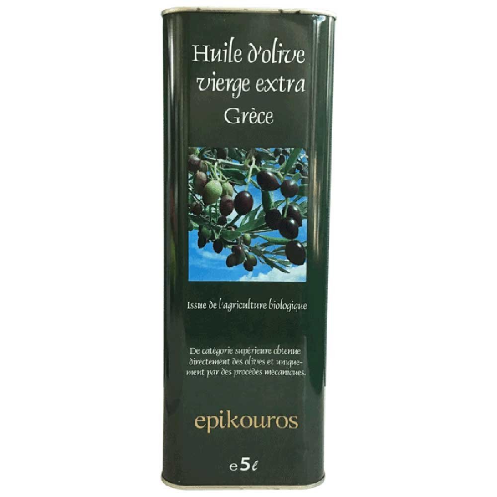 Organic Can of Olive Oil - Extra Virgin - Greece Epikouros 5 Organic Can of Olive Oil - Extra Virgin - Greece Epikouros 5