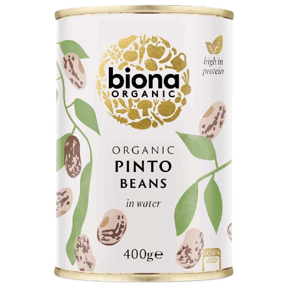 Organic Pinto Beans in tins Biona 400g Organic Pinto Beans in tins Biona 400g