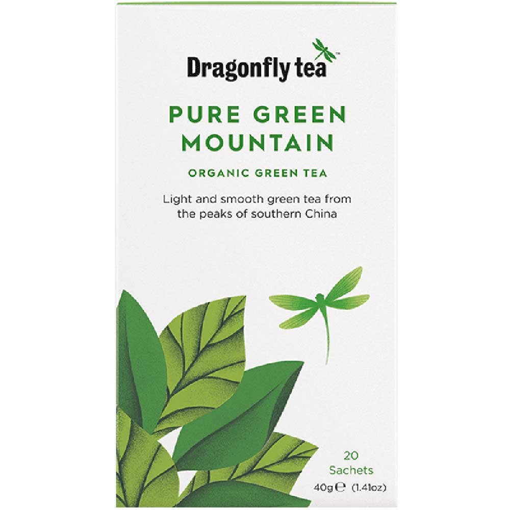 Organic Pure Green Mountain Tea Dragonfly Tea 20bgs