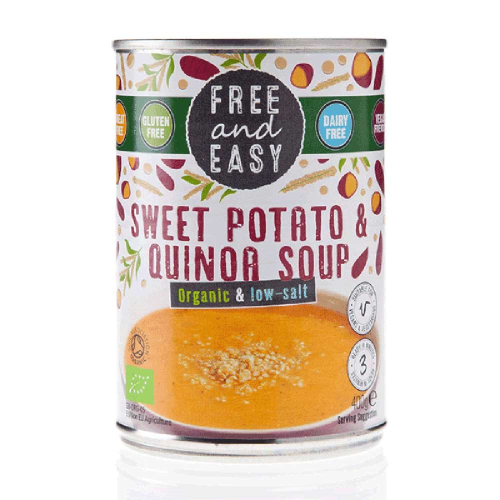 Organic Sweet Potato & Quinoa Soup - low salt Free & Easy 40 Organic Sweet Potato & Quinoa Soup - low salt Free & Easy 40