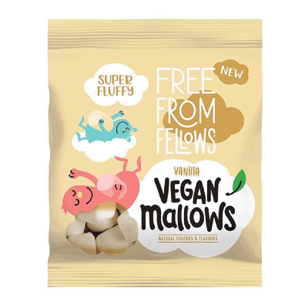 Vanilla Vegan Mallows Free From Fellows 105g Vanilla Vegan Mallows Free From Fellows 105g