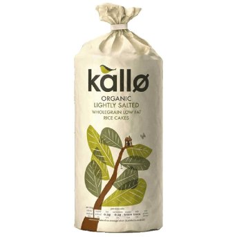 Organic Thick Salted Rice Cakes Kallo 130g