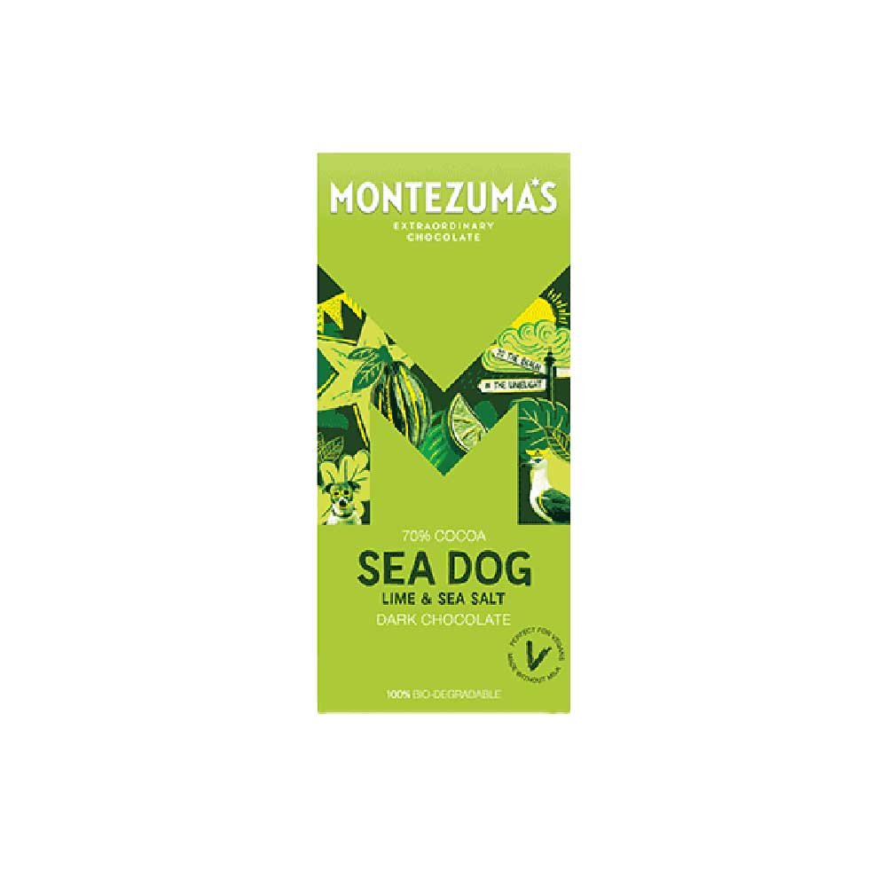 Sea Dog - Dark with Lime & Sea Salt Montezuma 90g Sea Dog - Dark with Lime & Sea Salt Montezuma 90g