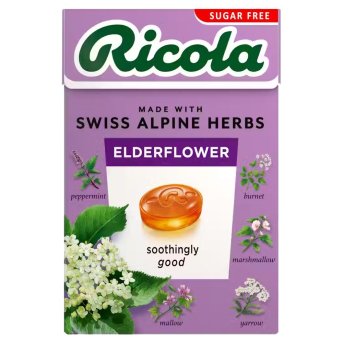 Delicious Elderflower with Stevia - box Ricola 20x45g