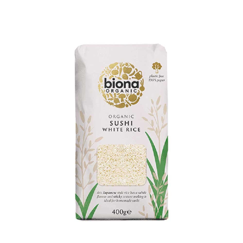 Organic Sushi Rice - White Biona 400g Organic Sushi Rice - White Biona 400g