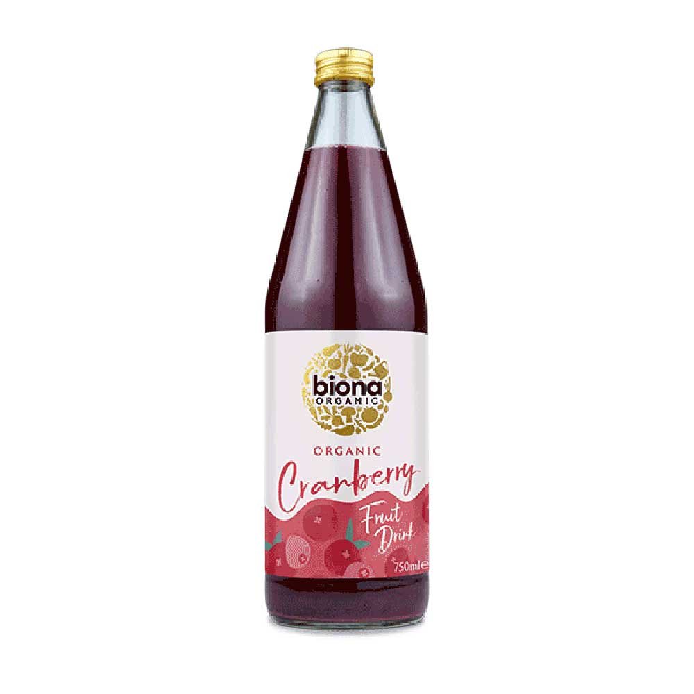 Organic Cranberry Drink - sweetened Biona 750ml