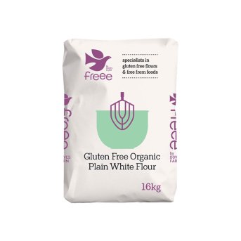 Organic Sack Gluten-free Plain White Flour Doves Farm 16kg
