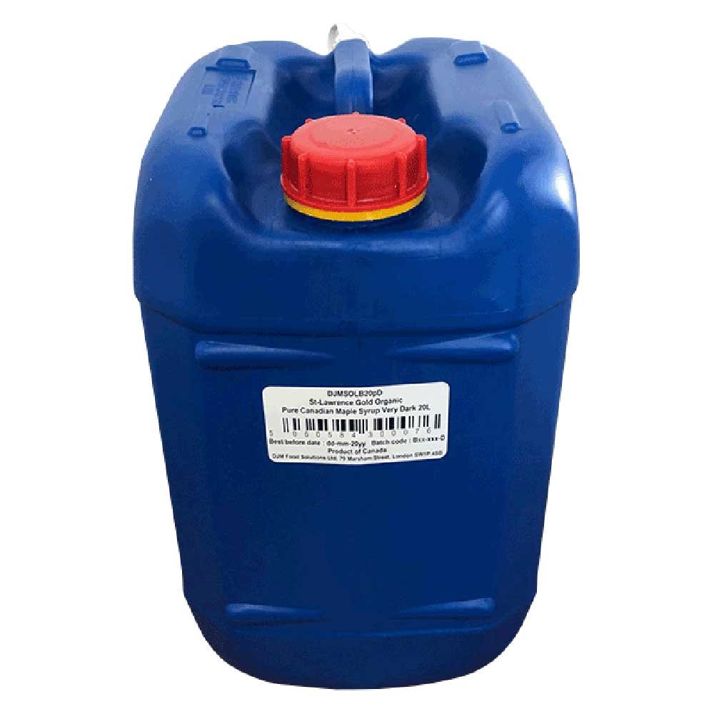 Organic Maple Syrup - very dark grade A - plastic pail St La
