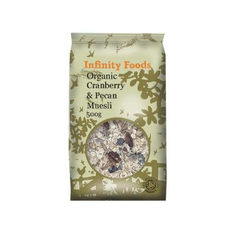 Organic Cranberry & Pecan Muesli Infinity Foods 6x500g Organic Cranberry & Pecan Muesli Infinity Foods 6x500g