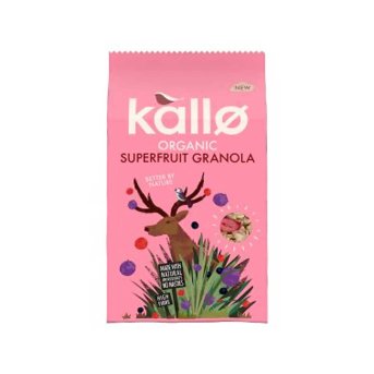 Organic Superfruits Crunch Granola Kallo 360g