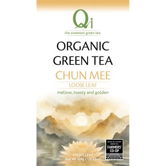 Organic Green Tea Loose (Chun Mee) Qi 6x100g