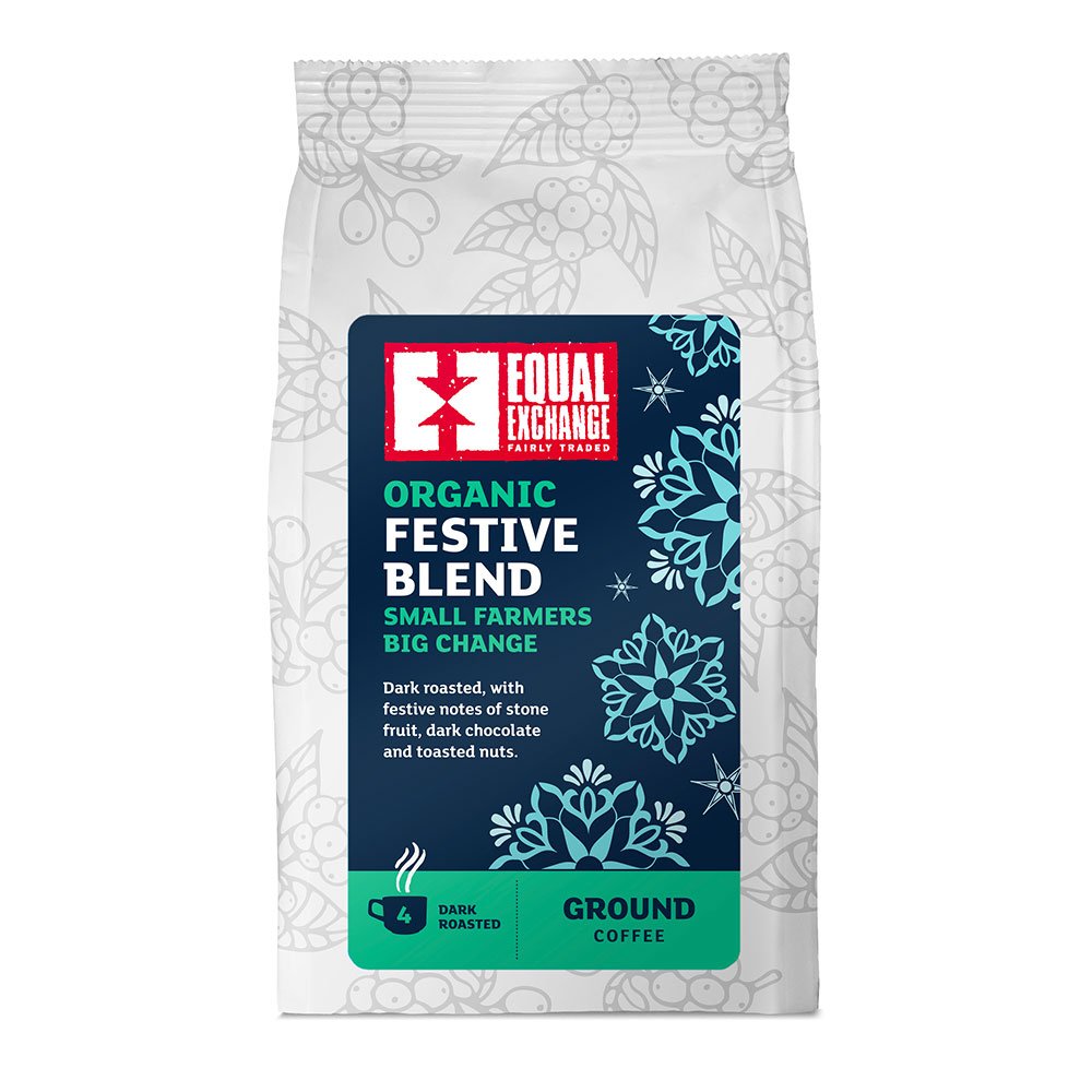 Organic Festive Blend Ground Coffee - 4 Equal Exchange 200g