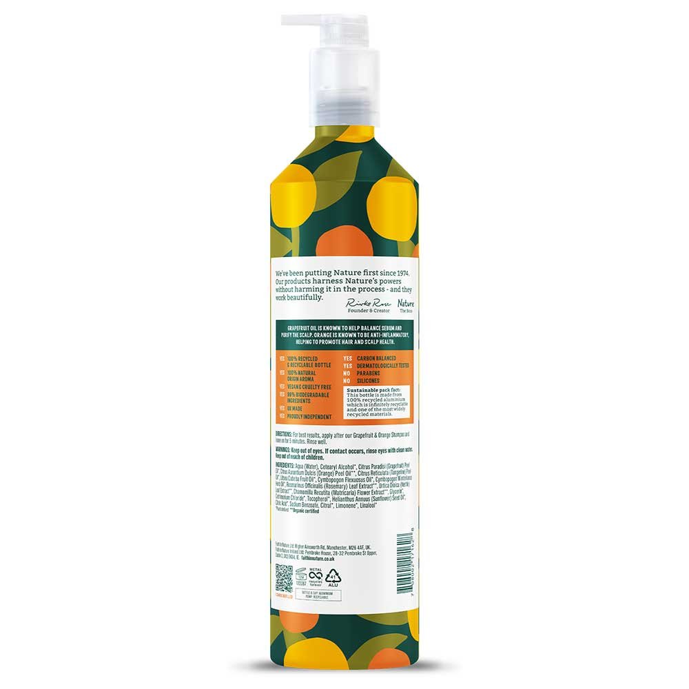 Grapefruit & Orange Conditioner - Aluminium Faith in Nature 