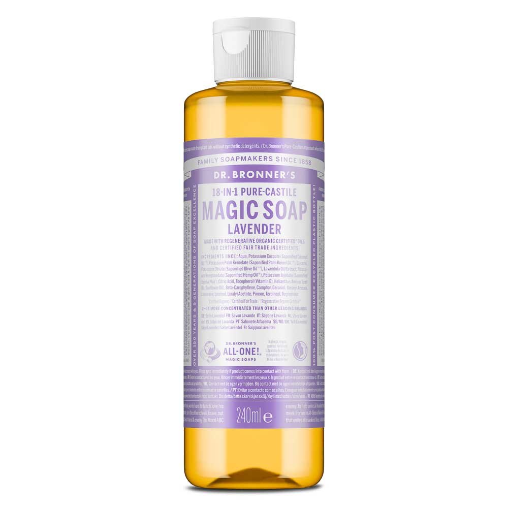 Organic Lavender Liquid Soap (1/4 case) Dr. Bronner 6x240ml Organic Lavender Liquid Soap (1/4 case) Dr. Bronner 6x240ml