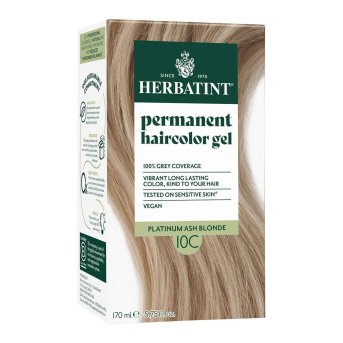 10C - Platinum Ash Blonde - Hair Colour Herbatint 1x1pack