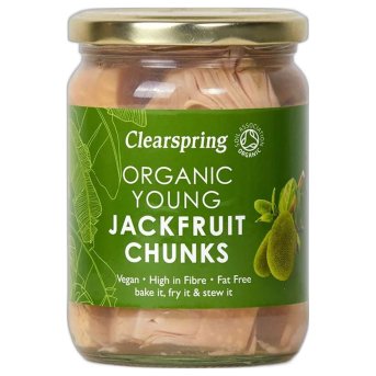 Organic Jackfruit (young chunks) in salted water - large Clearspring 6x500g