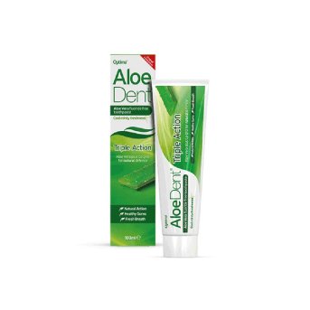 Triple Action Toothpaste - fluoride-free Aloe Dent 100ml