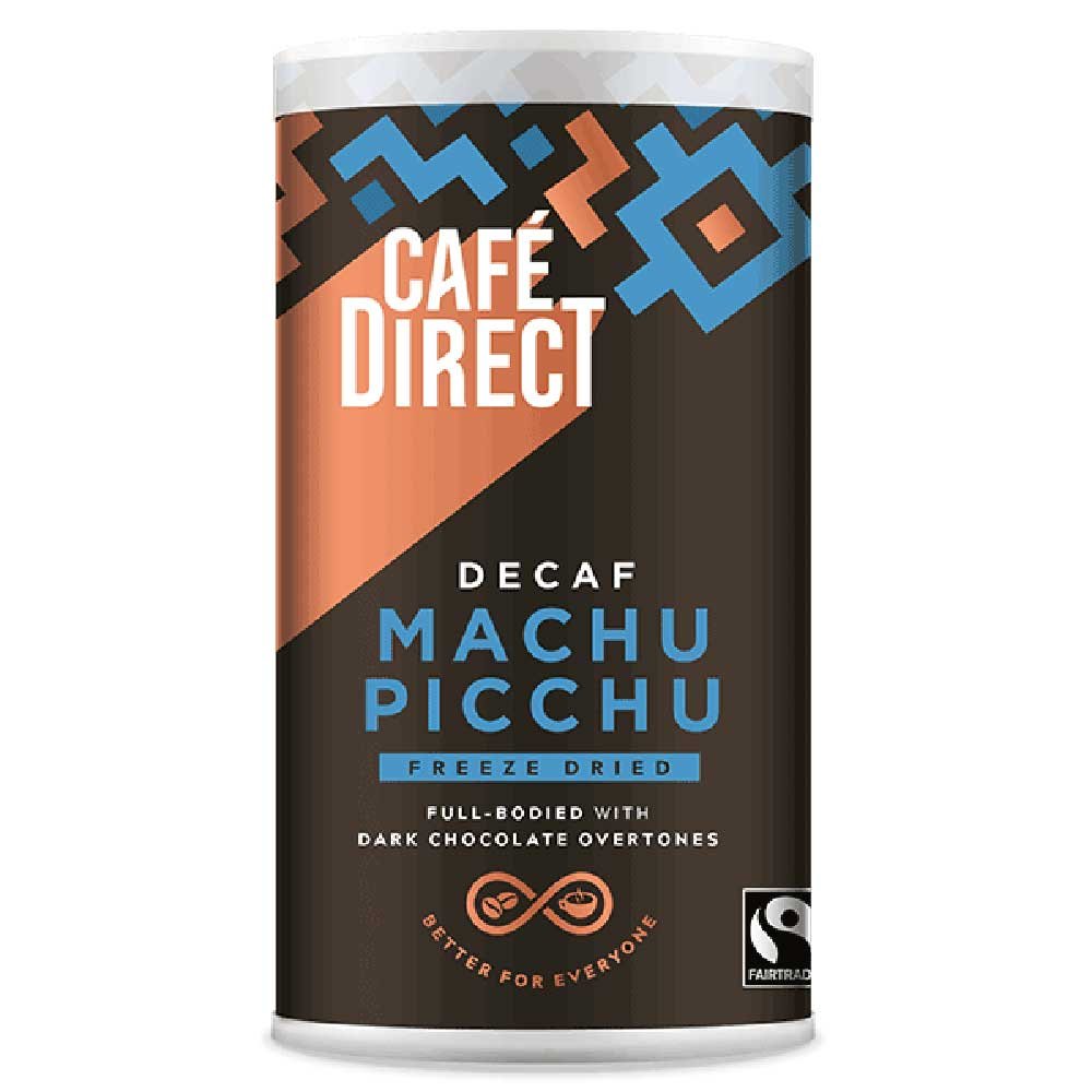 Instant Decaf Machu Picchu Coffee - 4 CaféDirect 100g