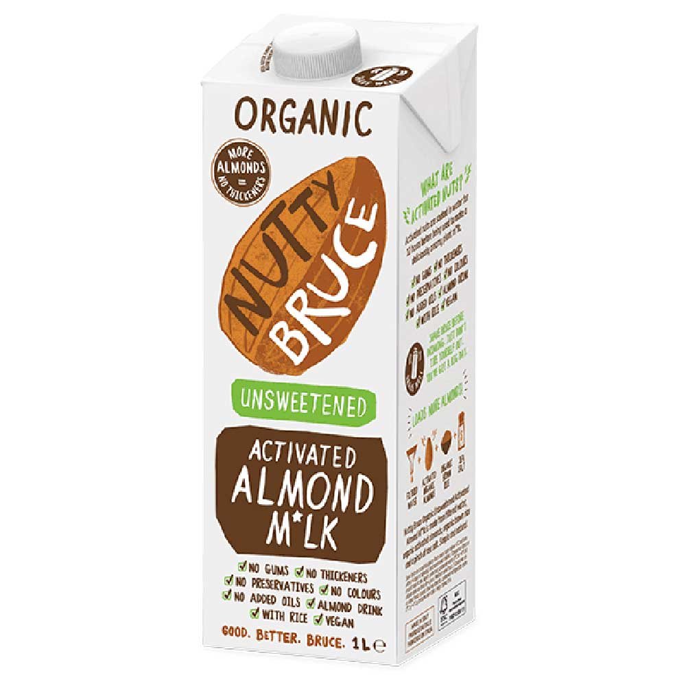 Organic Activated Almond M*lk Nutty Bruce 1l