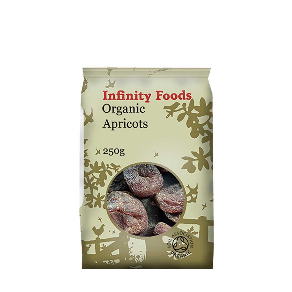 Organic Apricots Whole Infinity Foods 350g