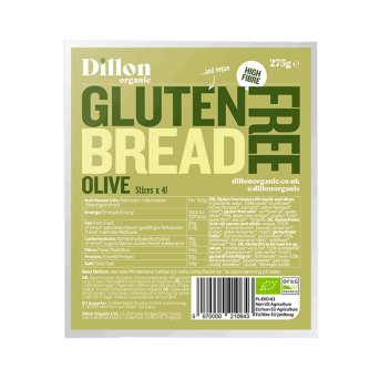 Organic Olive Gluten Free Bread Dillon 275g