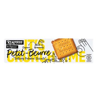 Organic Petit-Beurre Pure Butter Biscuits Realfoods by Organico 12x150g Organic Petit-Beurre Pure Butter Biscuits Realfoods by Organico 12x150g
