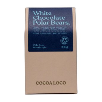 Organic White Chocolate Polar Bears Cocoa Loco 6x100g Organic White Chocolate Polar Bears Cocoa Loco 6x100g
