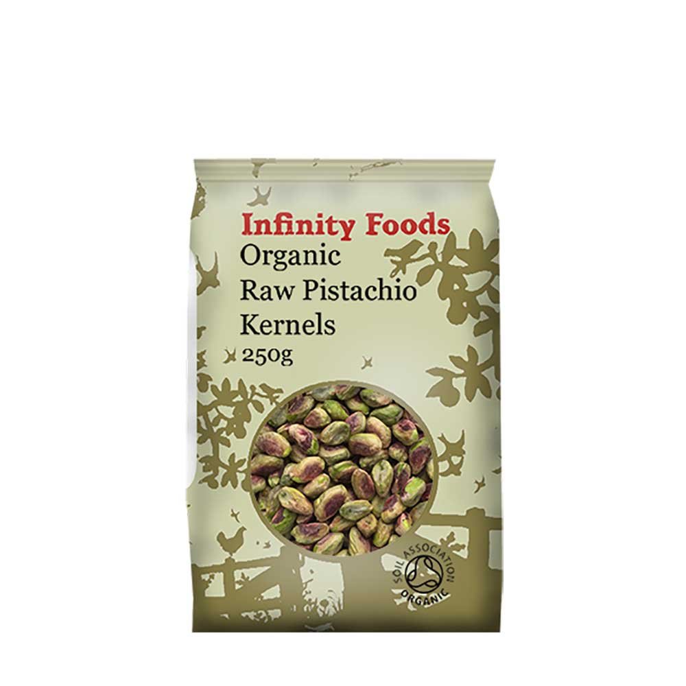 Organic Raw Pistachio Kernels Infinity Foods 250g