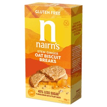 Oat & Stem Ginger Biscuit Break Nairn's 160g Oat & Stem Ginger Biscuit Break Nairn's 160g