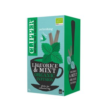 Organic Liquorice & Mint Infusion Clipper 4x20bags