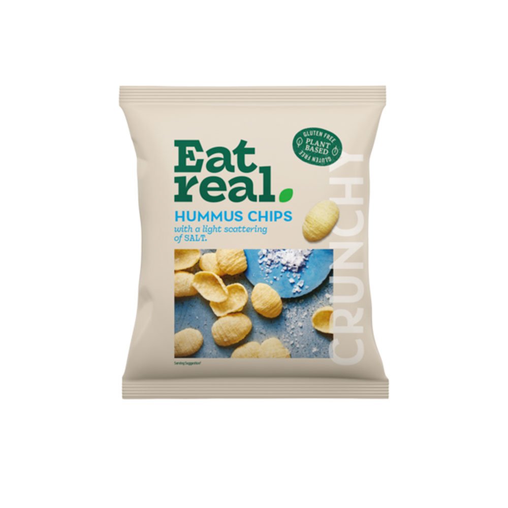 Sea Salt Hummus Chips Eat Real 45g