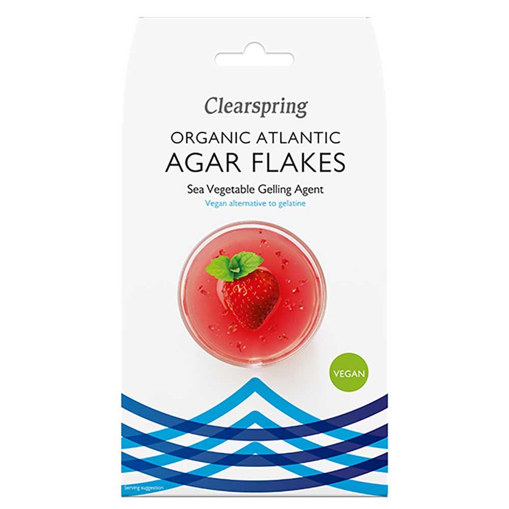 Organic Atlantic Agar Flakes Clearspring 30g