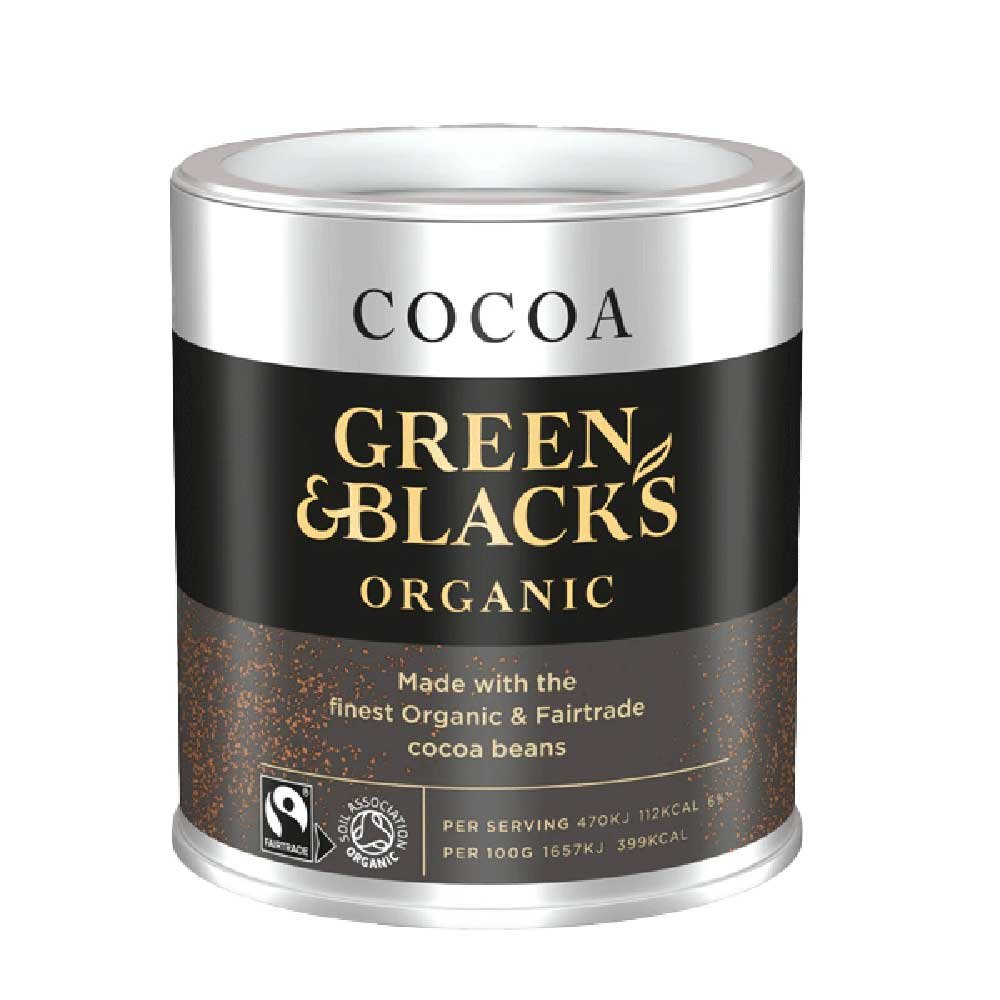 Organic Cocoa Powder - FairTrade Green & Black 125g Organic Cocoa Powder - FairTrade Green & Black 125g