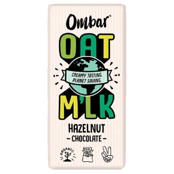 Organic Oat M'lk Hazelnut - chocolate Ombar 70g Organic Oat M'lk Hazelnut - chocolate Ombar 70g