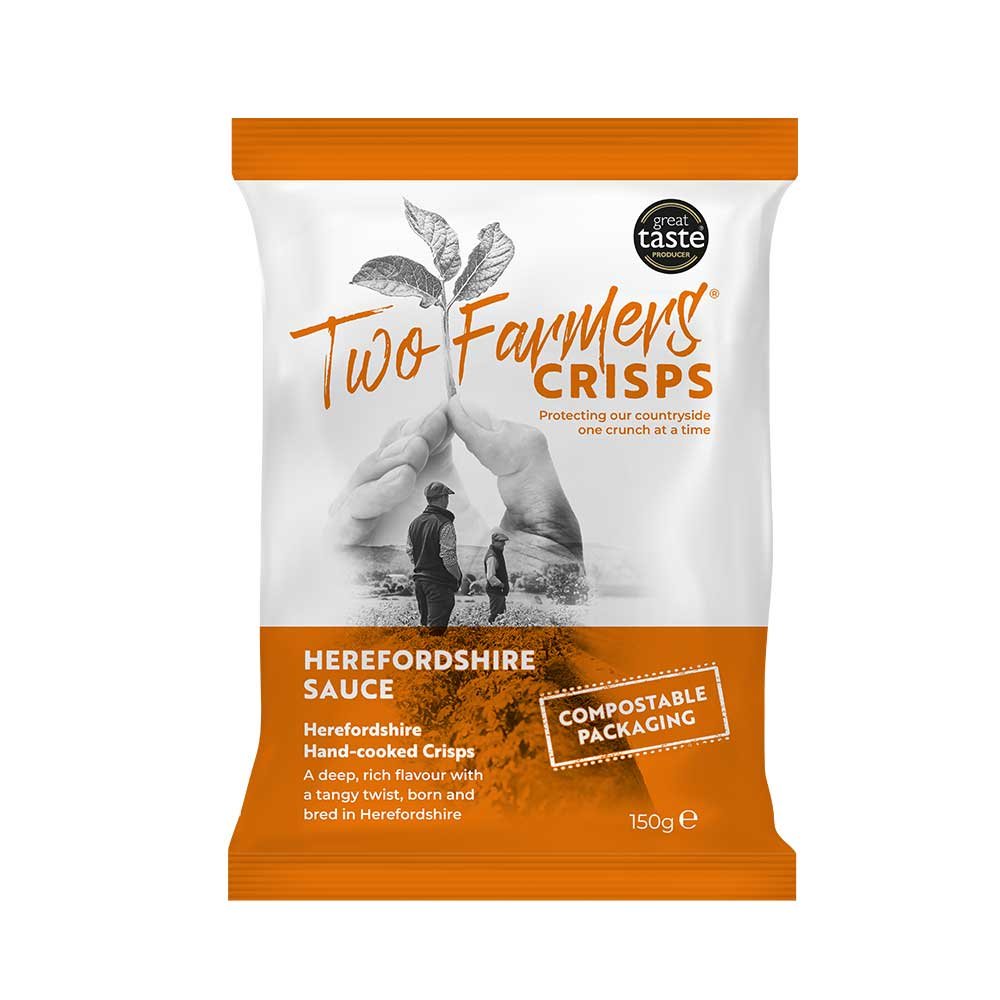 Herefordshire Sauce Crisps Two Farmers 12x150g