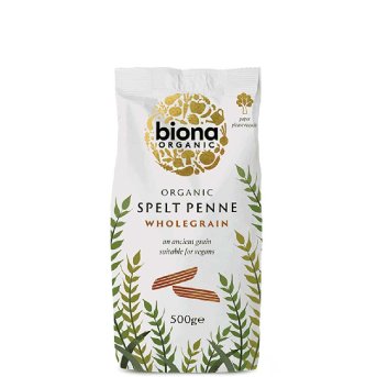 Organic Spelt Penne - wholemeal Biona 10x500g Organic Spelt Penne - wholemeal Biona 10x500g