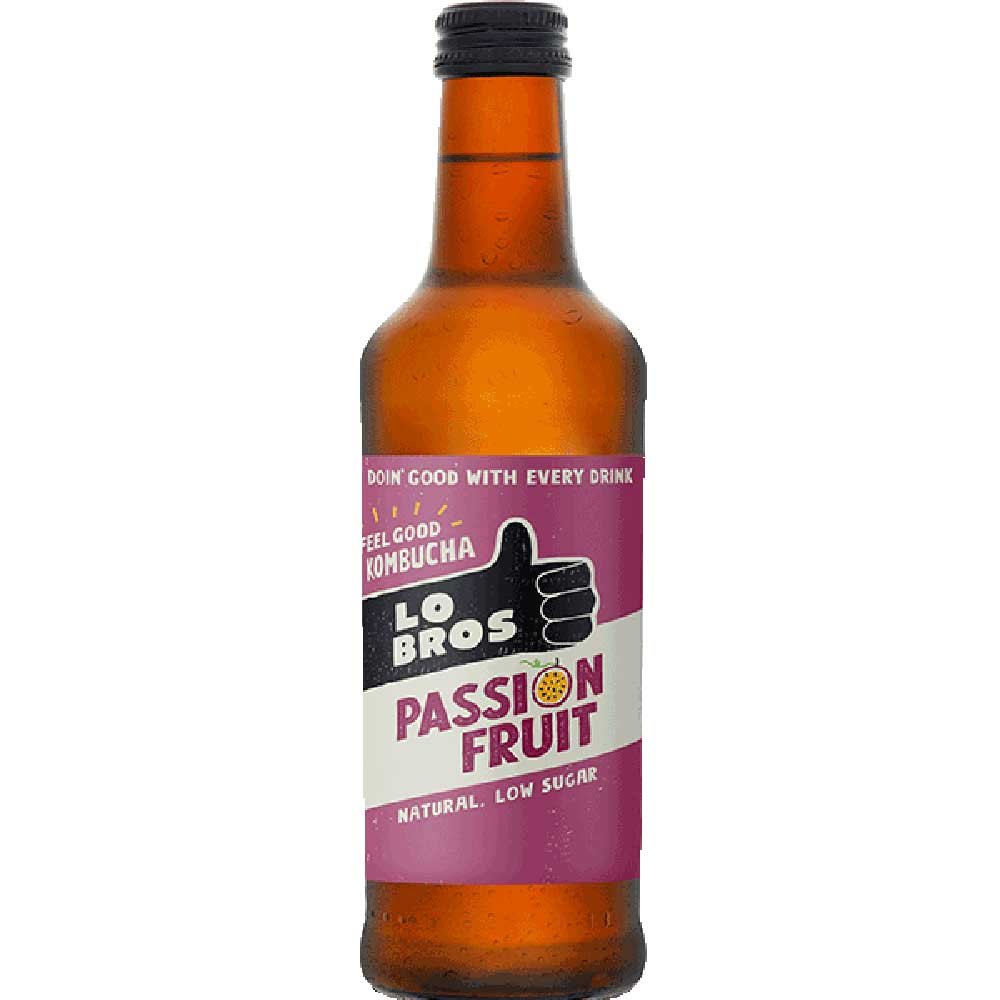Passion Fruit Kombucha Lo Bros 330ml