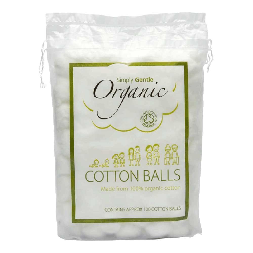 Organic Cotton Wool Balls Simply Gentle 100pack
