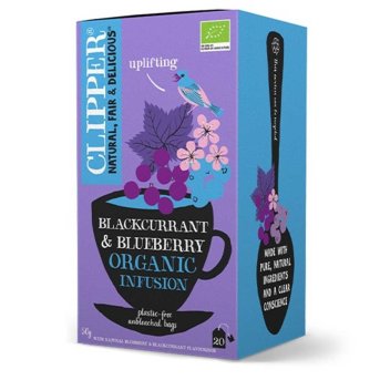 Organic Blackcurrant & Blueberry Infusion Clipper 20bgs