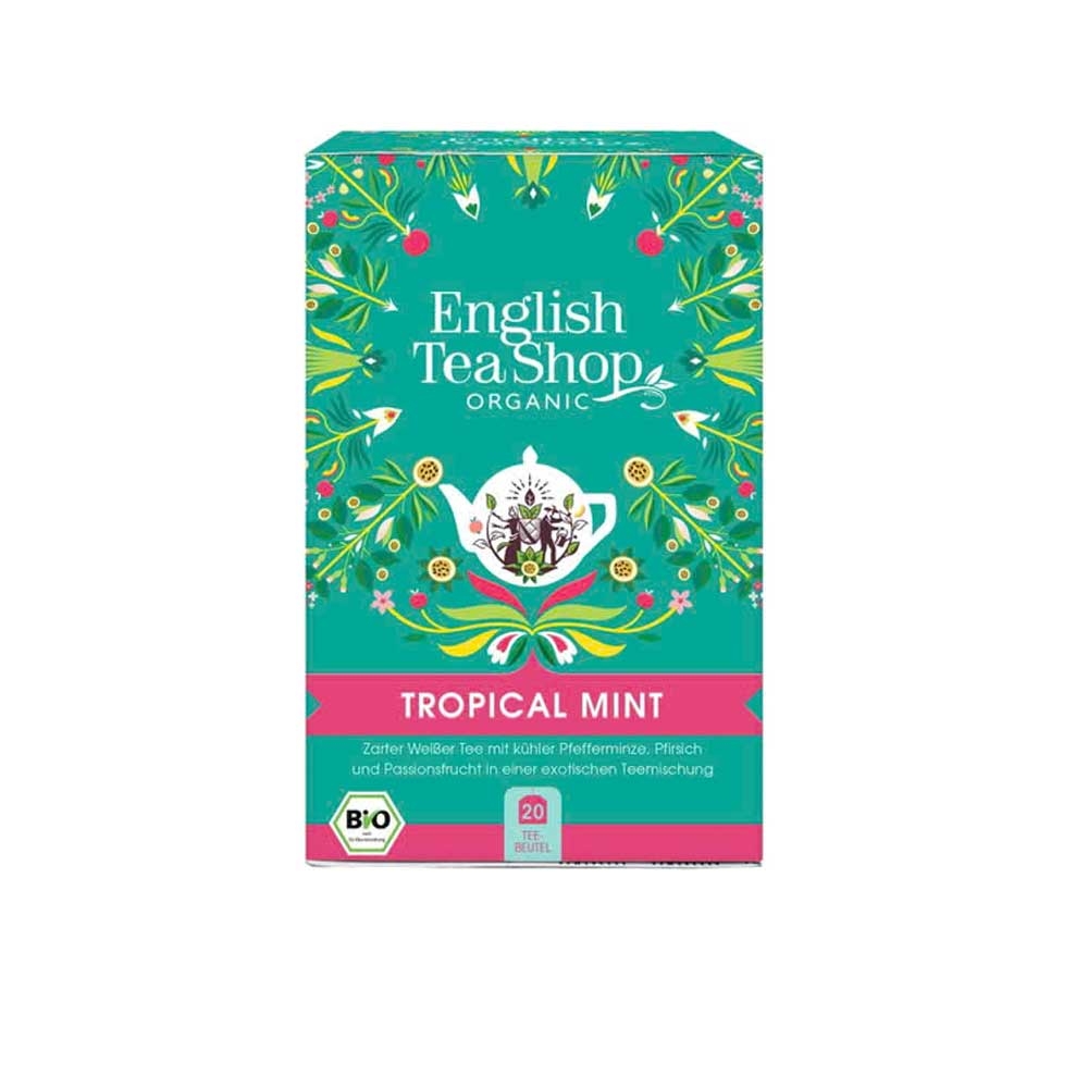 Organic Tropical Mint Tea Bags English Tea Shop 6x20bags Organic Tropical Mint Tea Bags English Tea Shop 6x20bags