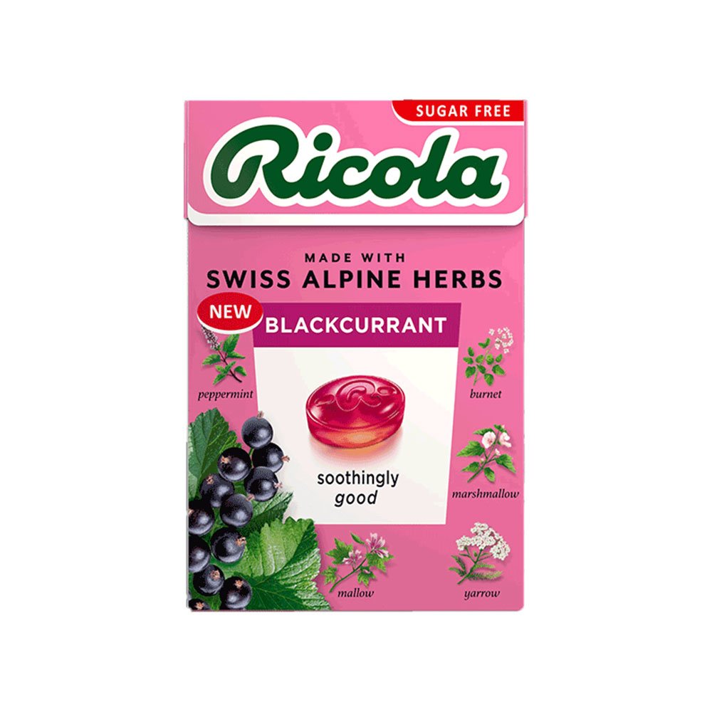 Blackcurrant with Stevia - box Ricola 45g