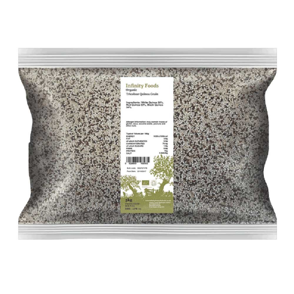 Organic Tricolour Quinoa Grain Infinity Foods 5kg Organic Tricolour Quinoa Grain Infinity Foods 5kg