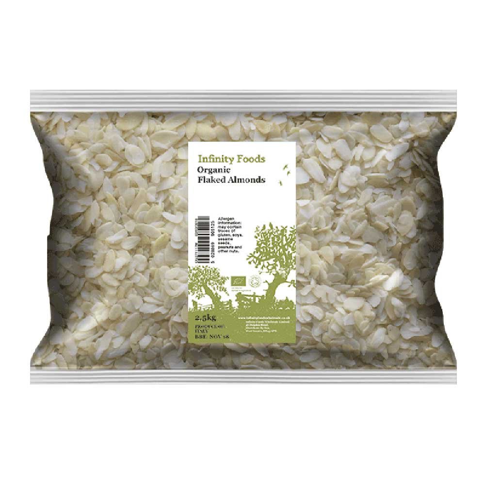 Organic Flaked Almonds Infinity Foods 2.5kg Organic Flaked Almonds Infinity Foods 2.5kg