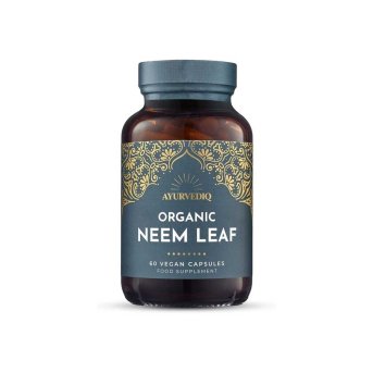Organic Neem Leaf - 60 capsules Ayurvediq 1jar