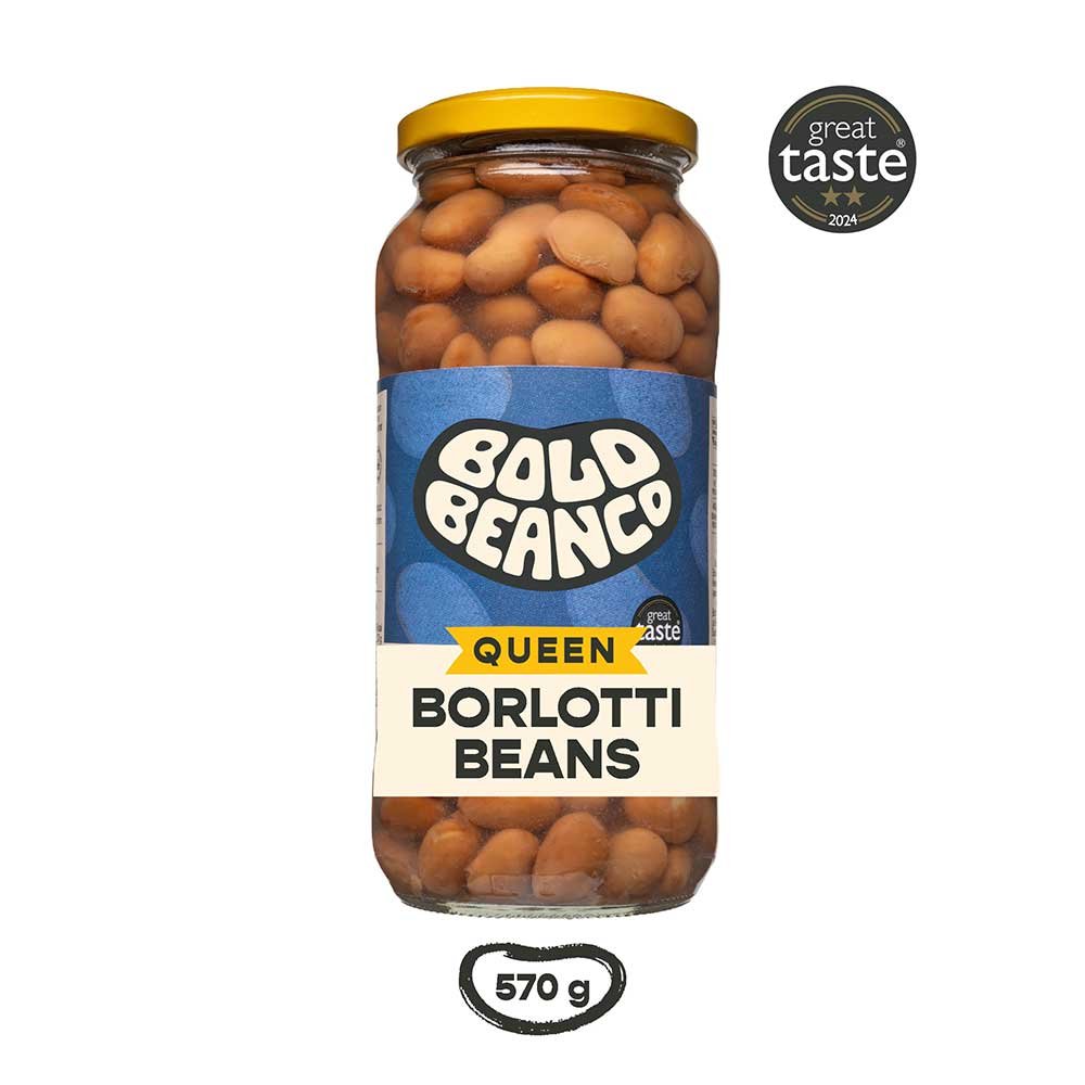 Queen Borlotti Beans Bold Bean Co 6x570g
