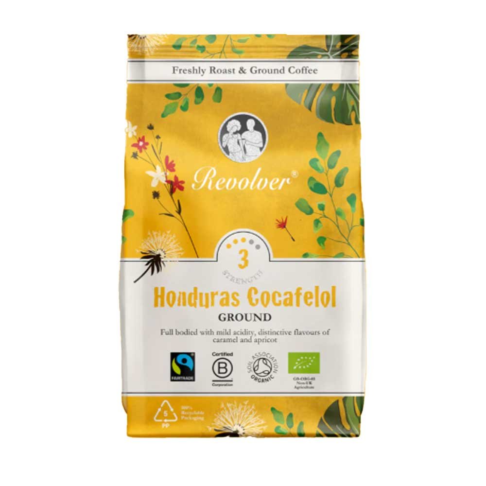 Organic Honduras Ground Coffee Revolver 6x200g Organic Honduras Ground Coffee Revolver 6x200g