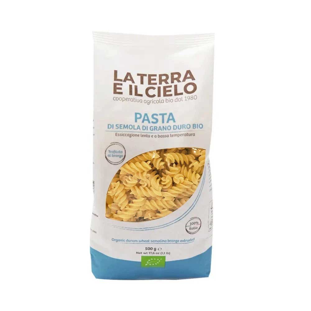 Organic White Fusilli La Terra e il Cielo 12x500g Organic White Fusilli La Terra e il Cielo 12x500g